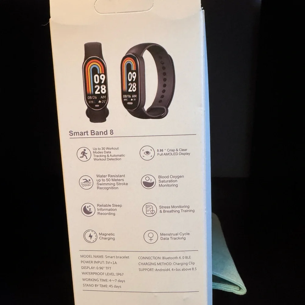 Smart Band 8 Black Fitness Tracker